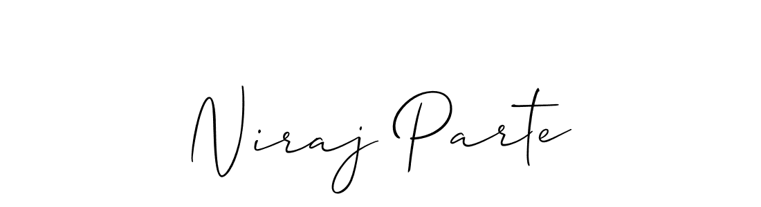 Best and Professional Signature Style for Niraj Parte. Allison_Script Best Signature Style Collection. Niraj Parte signature style 2 images and pictures png
