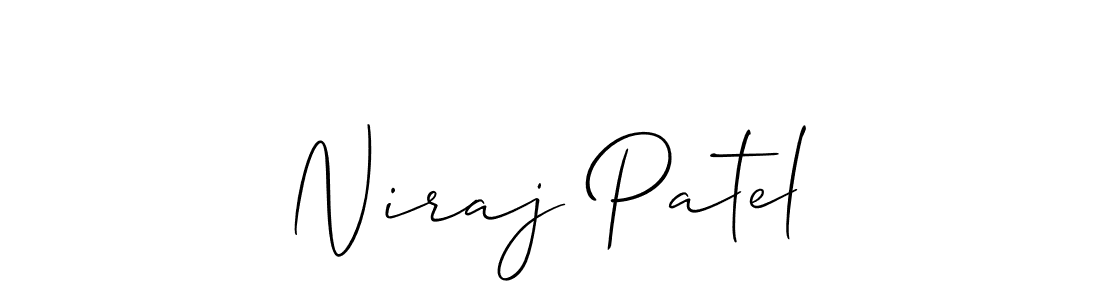 The best way (Allison_Script) to make a short signature is to pick only two or three words in your name. The name Niraj Patel include a total of six letters. For converting this name. Niraj Patel signature style 2 images and pictures png