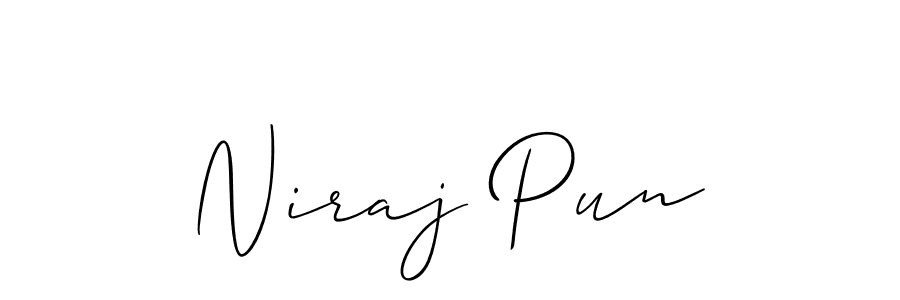 It looks lik you need a new signature style for name Niraj Pun. Design unique handwritten (Allison_Script) signature with our free signature maker in just a few clicks. Niraj Pun signature style 2 images and pictures png