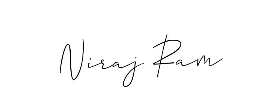 Make a short Niraj Ram signature style. Manage your documents anywhere anytime using Allison_Script. Create and add eSignatures, submit forms, share and send files easily. Niraj Ram signature style 2 images and pictures png