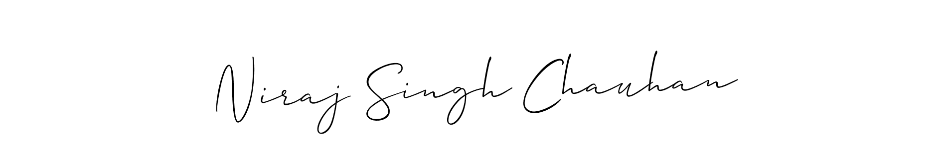 How to make Niraj Singh Chauhan signature? Allison_Script is a professional autograph style. Create handwritten signature for Niraj Singh Chauhan name. Niraj Singh Chauhan signature style 2 images and pictures png