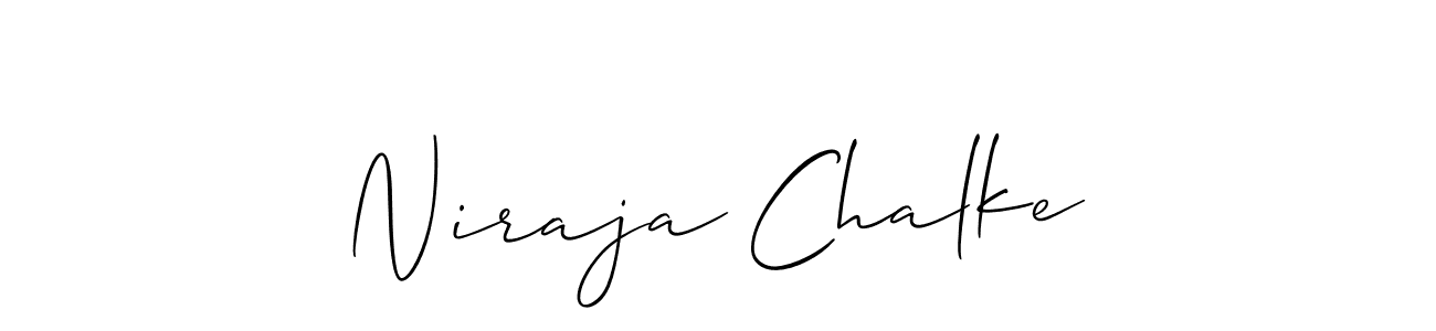 Best and Professional Signature Style for Niraja Chalke. Allison_Script Best Signature Style Collection. Niraja Chalke signature style 2 images and pictures png