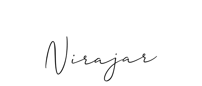 How to Draw Nirajar signature style? Allison_Script is a latest design signature styles for name Nirajar. Nirajar signature style 2 images and pictures png