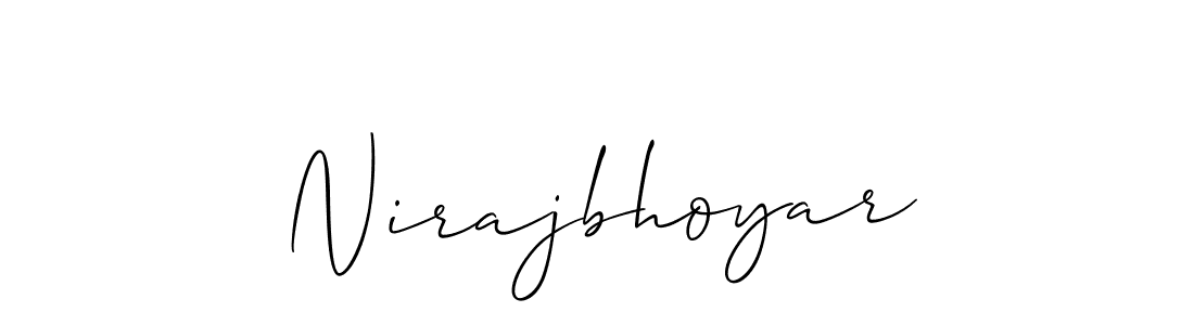 Nirajbhoyar stylish signature style. Best Handwritten Sign (Allison_Script) for my name. Handwritten Signature Collection Ideas for my name Nirajbhoyar. Nirajbhoyar signature style 2 images and pictures png