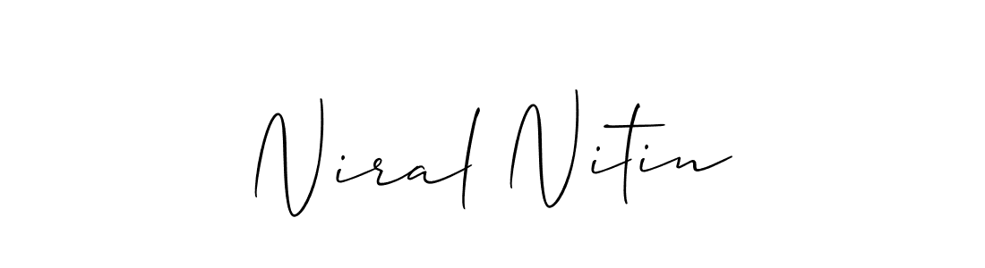 Once you've used our free online signature maker to create your best signature Allison_Script style, it's time to enjoy all of the benefits that Niral Nitin name signing documents. Niral Nitin signature style 2 images and pictures png
