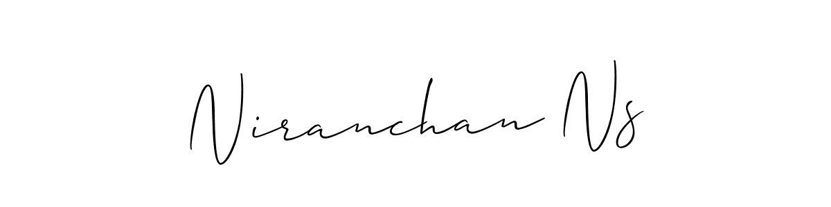 Similarly Allison_Script is the best handwritten signature design. Signature creator online .You can use it as an online autograph creator for name Niranchan Ns. Niranchan Ns signature style 2 images and pictures png