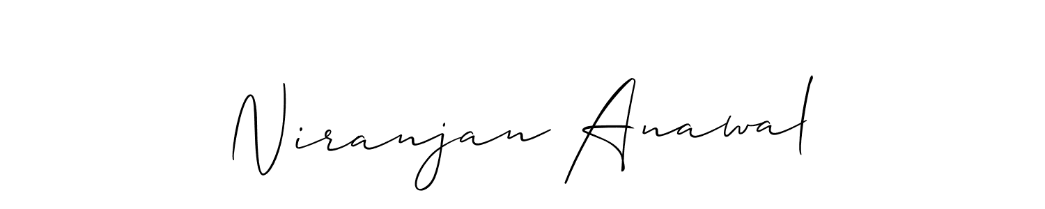 Similarly Allison_Script is the best handwritten signature design. Signature creator online .You can use it as an online autograph creator for name Niranjan Anawal. Niranjan Anawal signature style 2 images and pictures png