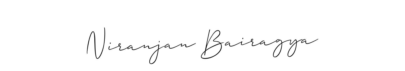 The best way (Allison_Script) to make a short signature is to pick only two or three words in your name. The name Niranjan Bairagya include a total of six letters. For converting this name. Niranjan Bairagya signature style 2 images and pictures png