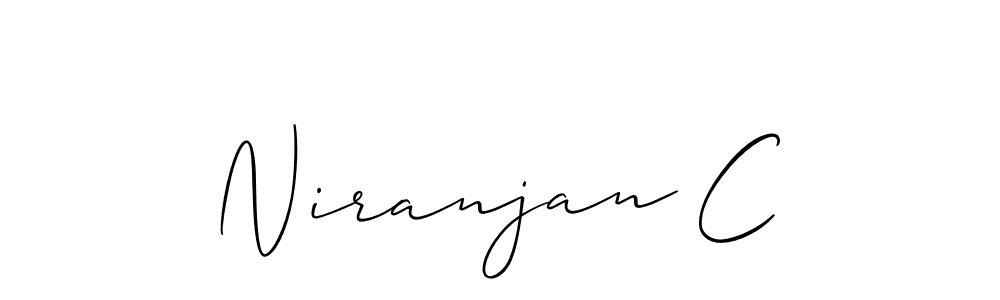 It looks lik you need a new signature style for name Niranjan C. Design unique handwritten (Allison_Script) signature with our free signature maker in just a few clicks. Niranjan C signature style 2 images and pictures png