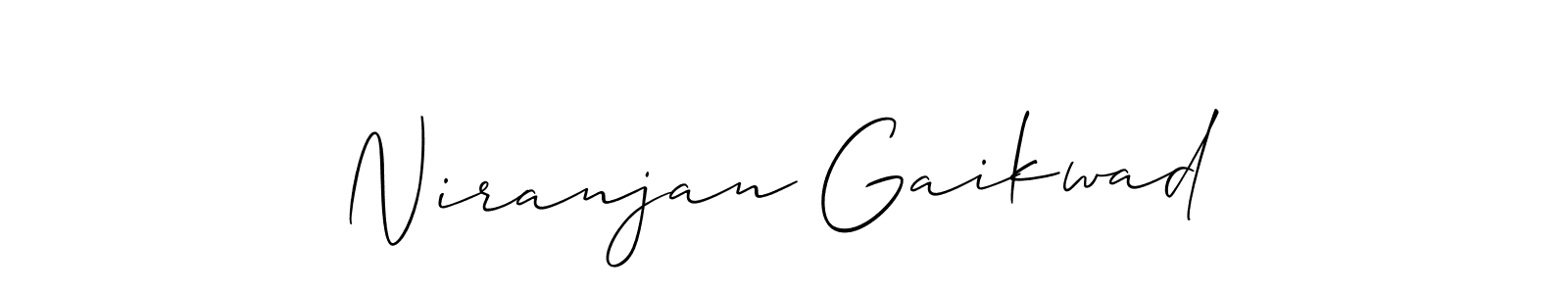 Create a beautiful signature design for name Niranjan Gaikwad. With this signature (Allison_Script) fonts, you can make a handwritten signature for free. Niranjan Gaikwad signature style 2 images and pictures png