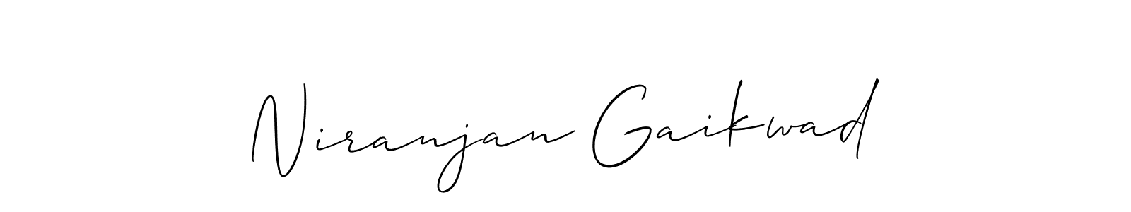 You should practise on your own different ways (Allison_Script) to write your name (Niranjan Gaikwad) in signature. don't let someone else do it for you. Niranjan Gaikwad signature style 2 images and pictures png