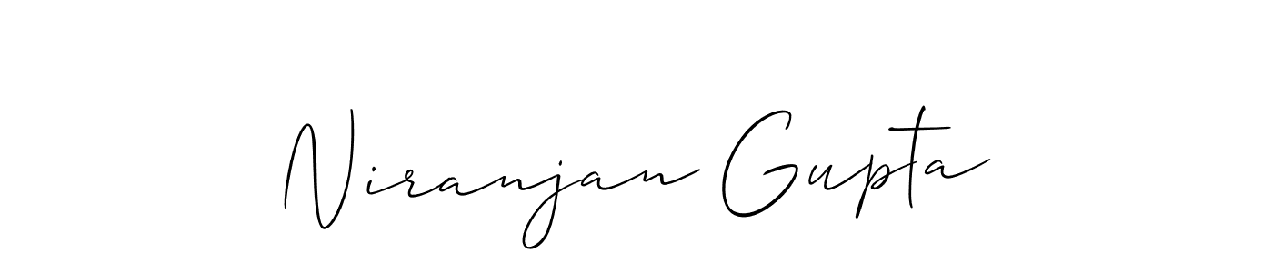 How to make Niranjan Gupta name signature. Use Allison_Script style for creating short signs online. This is the latest handwritten sign. Niranjan Gupta signature style 2 images and pictures png