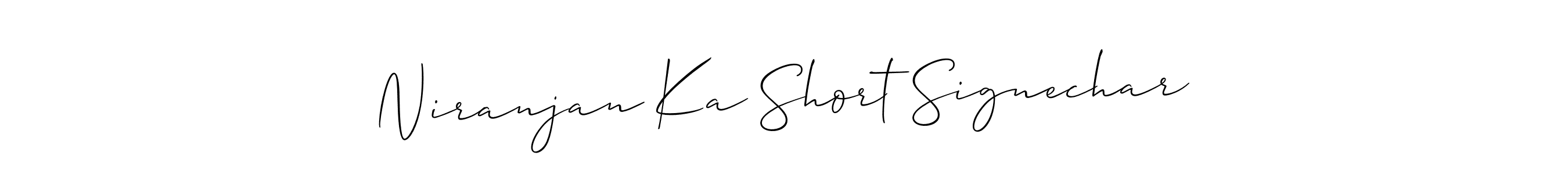 How to make Niranjan Ka Short Signechar name signature. Use Allison_Script style for creating short signs online. This is the latest handwritten sign. Niranjan Ka Short Signechar signature style 2 images and pictures png