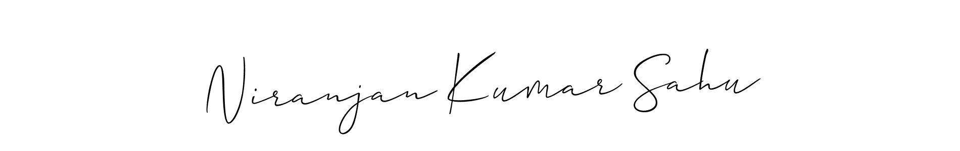Allison_Script is a professional signature style that is perfect for those who want to add a touch of class to their signature. It is also a great choice for those who want to make their signature more unique. Get Niranjan Kumar Sahu name to fancy signature for free. Niranjan Kumar Sahu signature style 2 images and pictures png