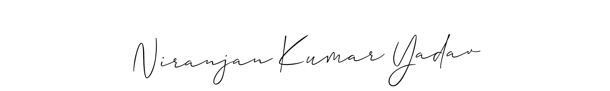 How to make Niranjan Kumar Yadav name signature. Use Allison_Script style for creating short signs online. This is the latest handwritten sign. Niranjan Kumar Yadav signature style 2 images and pictures png