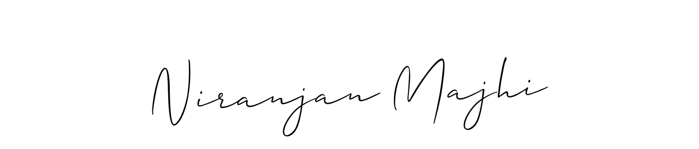 How to make Niranjan Majhi name signature. Use Allison_Script style for creating short signs online. This is the latest handwritten sign. Niranjan Majhi signature style 2 images and pictures png