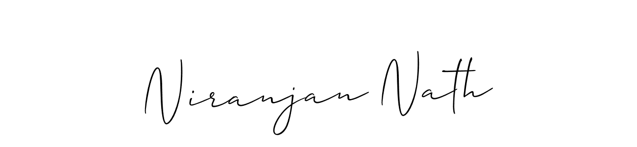 You should practise on your own different ways (Allison_Script) to write your name (Niranjan Nath) in signature. don't let someone else do it for you. Niranjan Nath signature style 2 images and pictures png