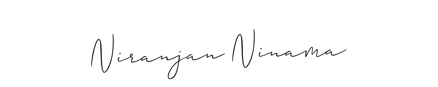 Design your own signature with our free online signature maker. With this signature software, you can create a handwritten (Allison_Script) signature for name Niranjan Ninama. Niranjan Ninama signature style 2 images and pictures png