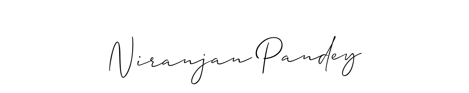 Design your own signature with our free online signature maker. With this signature software, you can create a handwritten (Allison_Script) signature for name Niranjan Pandey. Niranjan Pandey signature style 2 images and pictures png