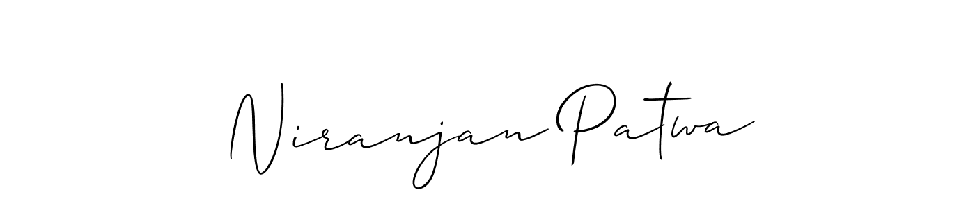 Make a beautiful signature design for name Niranjan Patwa. With this signature (Allison_Script) style, you can create a handwritten signature for free. Niranjan Patwa signature style 2 images and pictures png