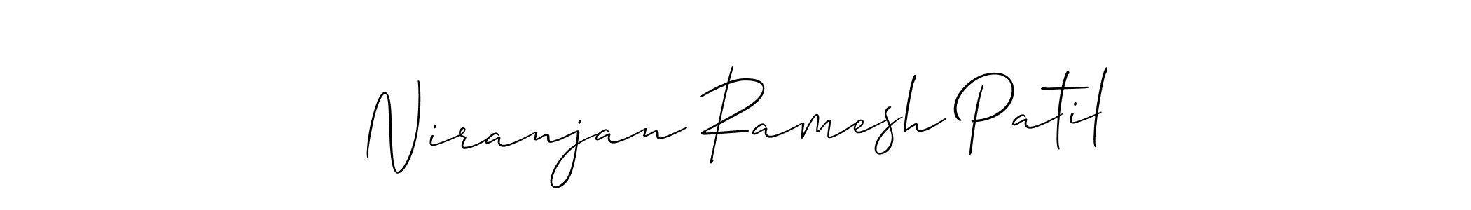 Use a signature maker to create a handwritten signature online. With this signature software, you can design (Allison_Script) your own signature for name Niranjan Ramesh Patil. Niranjan Ramesh Patil signature style 2 images and pictures png