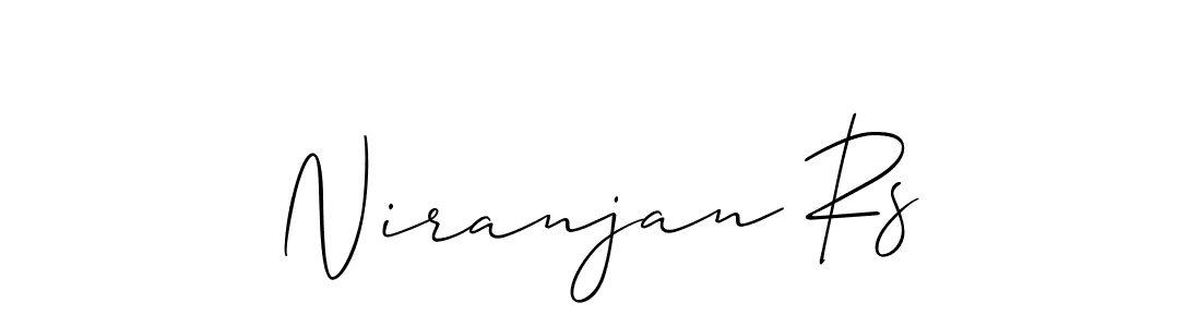 How to make Niranjan Rs name signature. Use Allison_Script style for creating short signs online. This is the latest handwritten sign. Niranjan Rs signature style 2 images and pictures png