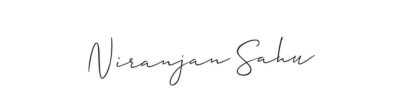 Allison_Script is a professional signature style that is perfect for those who want to add a touch of class to their signature. It is also a great choice for those who want to make their signature more unique. Get Niranjan Sahu name to fancy signature for free. Niranjan Sahu signature style 2 images and pictures png