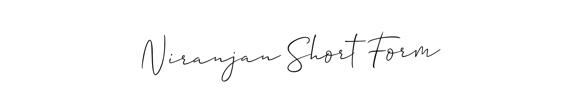 How to make Niranjan Short Form signature? Allison_Script is a professional autograph style. Create handwritten signature for Niranjan Short Form name. Niranjan Short Form signature style 2 images and pictures png