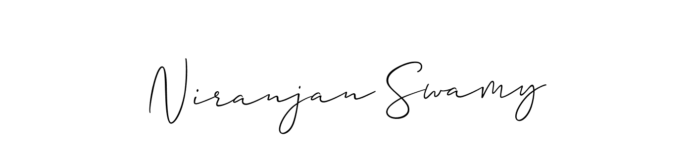 The best way (Allison_Script) to make a short signature is to pick only two or three words in your name. The name Niranjan Swamy include a total of six letters. For converting this name. Niranjan Swamy signature style 2 images and pictures png