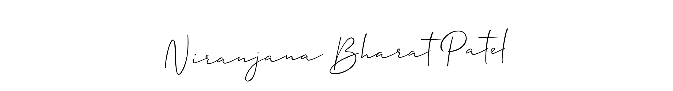 Allison_Script is a professional signature style that is perfect for those who want to add a touch of class to their signature. It is also a great choice for those who want to make their signature more unique. Get Niranjana Bharat Patel name to fancy signature for free. Niranjana Bharat Patel signature style 2 images and pictures png