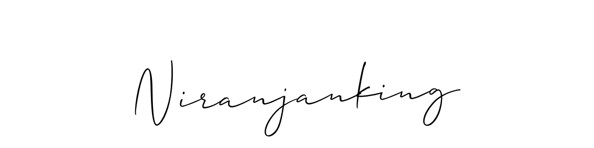 How to Draw Niranjanking signature style? Allison_Script is a latest design signature styles for name Niranjanking. Niranjanking signature style 2 images and pictures png