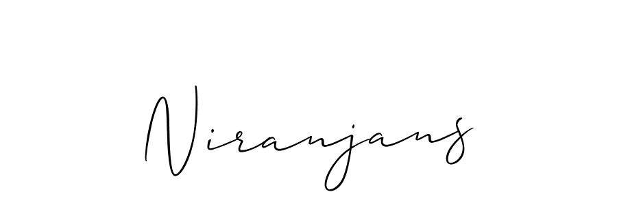 Design your own signature with our free online signature maker. With this signature software, you can create a handwritten (Allison_Script) signature for name Niranjans. Niranjans signature style 2 images and pictures png