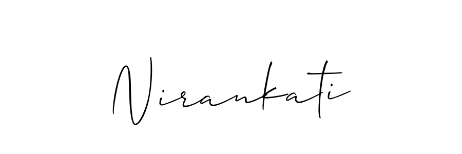 Make a beautiful signature design for name Nirankati. With this signature (Allison_Script) style, you can create a handwritten signature for free. Nirankati signature style 2 images and pictures png