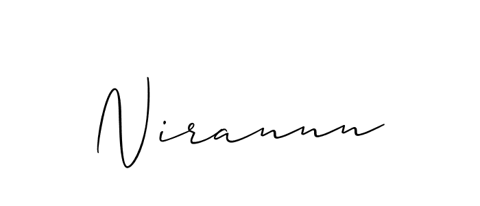 Also we have Nirannn name is the best signature style. Create professional handwritten signature collection using Allison_Script autograph style. Nirannn signature style 2 images and pictures png