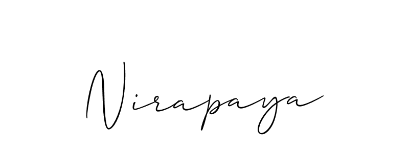 Once you've used our free online signature maker to create your best signature Allison_Script style, it's time to enjoy all of the benefits that Nirapaya name signing documents. Nirapaya signature style 2 images and pictures png