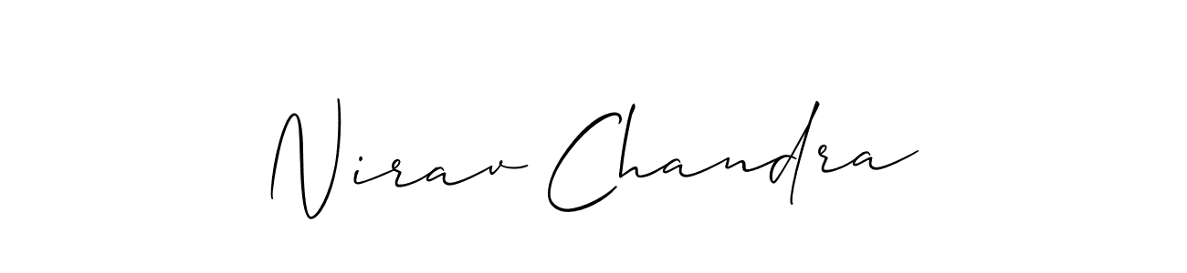 How to Draw Nirav Chandra signature style? Allison_Script is a latest design signature styles for name Nirav Chandra. Nirav Chandra signature style 2 images and pictures png