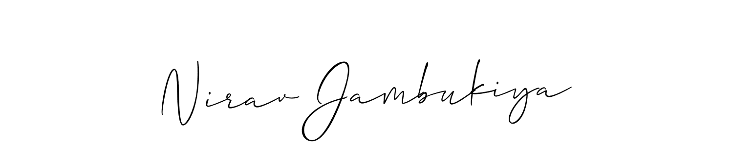 Once you've used our free online signature maker to create your best signature Allison_Script style, it's time to enjoy all of the benefits that Nirav Jambukiya name signing documents. Nirav Jambukiya signature style 2 images and pictures png