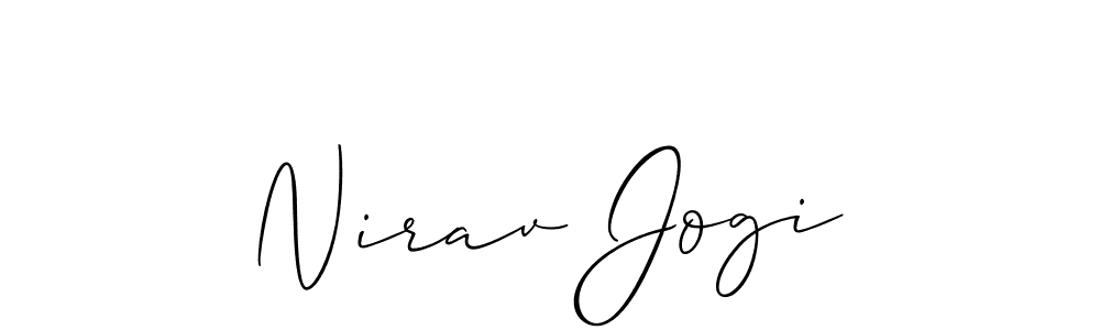 How to Draw Nirav Jogi signature style? Allison_Script is a latest design signature styles for name Nirav Jogi. Nirav Jogi signature style 2 images and pictures png
