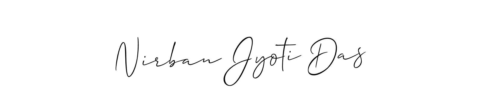 Design your own signature with our free online signature maker. With this signature software, you can create a handwritten (Allison_Script) signature for name Nirban Jyoti Das. Nirban Jyoti Das signature style 2 images and pictures png