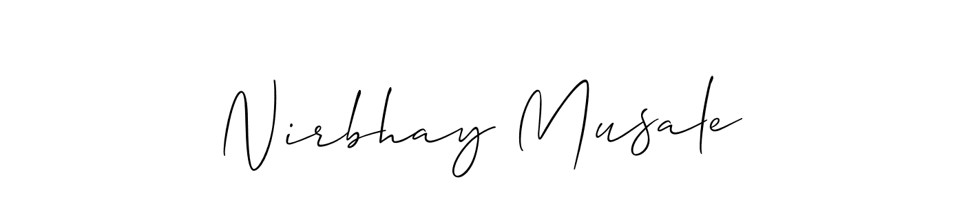 Here are the top 10 professional signature styles for the name Nirbhay Musale. These are the best autograph styles you can use for your name. Nirbhay Musale signature style 2 images and pictures png