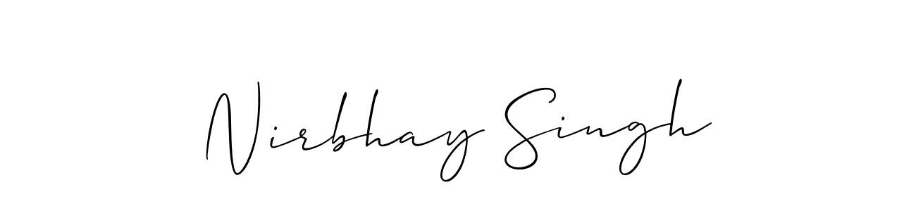 You can use this online signature creator to create a handwritten signature for the name Nirbhay Singh. This is the best online autograph maker. Nirbhay Singh signature style 2 images and pictures png