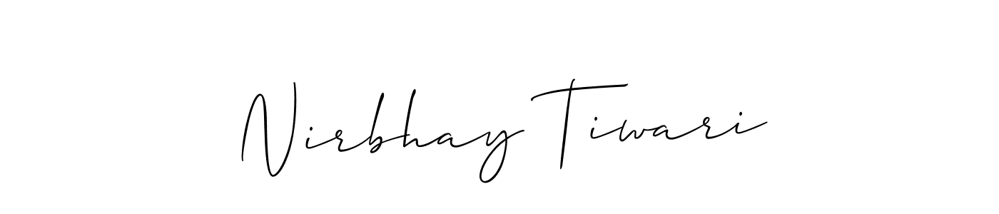 Check out images of Autograph of Nirbhay Tiwari name. Actor Nirbhay Tiwari Signature Style. Allison_Script is a professional sign style online. Nirbhay Tiwari signature style 2 images and pictures png