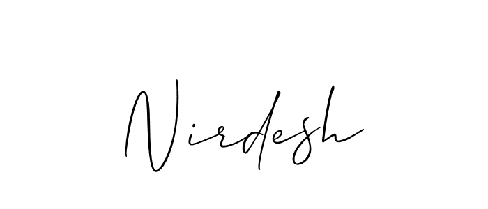 You can use this online signature creator to create a handwritten signature for the name Nirdesh. This is the best online autograph maker. Nirdesh signature style 2 images and pictures png