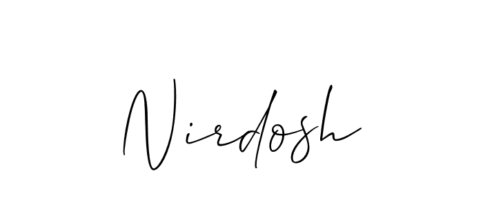 You can use this online signature creator to create a handwritten signature for the name Nirdosh. This is the best online autograph maker. Nirdosh signature style 2 images and pictures png