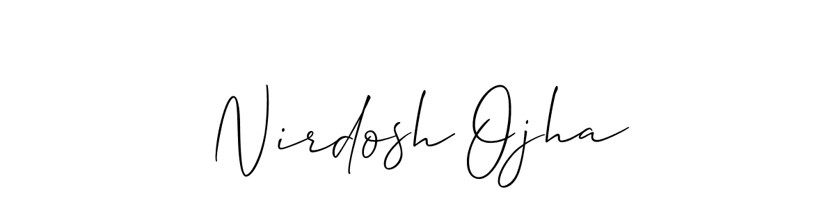 Make a beautiful signature design for name Nirdosh Ojha. Use this online signature maker to create a handwritten signature for free. Nirdosh Ojha signature style 2 images and pictures png