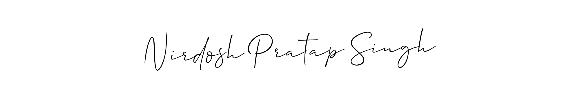 You can use this online signature creator to create a handwritten signature for the name Nirdosh Pratap Singh. This is the best online autograph maker. Nirdosh Pratap Singh signature style 2 images and pictures png