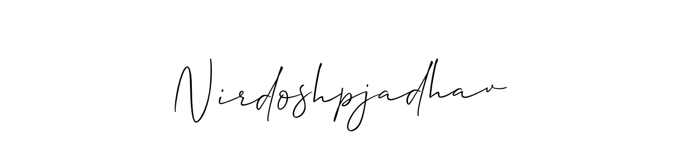 Check out images of Autograph of Nirdoshpjadhav name. Actor Nirdoshpjadhav Signature Style. Allison_Script is a professional sign style online. Nirdoshpjadhav signature style 2 images and pictures png