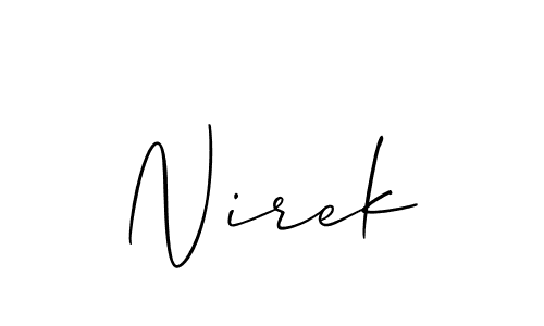Make a beautiful signature design for name Nirek. Use this online signature maker to create a handwritten signature for free. Nirek signature style 2 images and pictures png