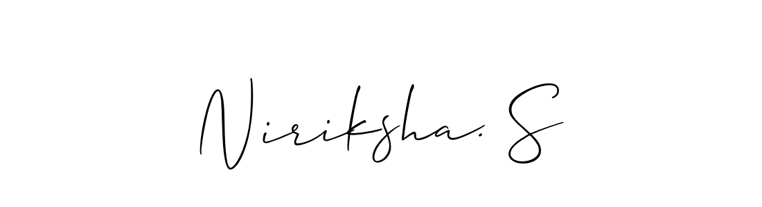 Niriksha. S stylish signature style. Best Handwritten Sign (Allison_Script) for my name. Handwritten Signature Collection Ideas for my name Niriksha. S. Niriksha. S signature style 2 images and pictures png