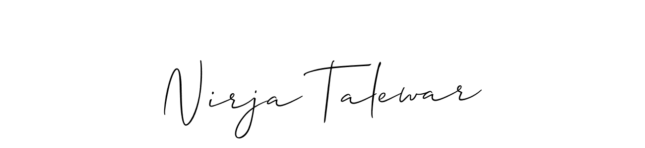 Check out images of Autograph of Nirja Talewar name. Actor Nirja Talewar Signature Style. Allison_Script is a professional sign style online. Nirja Talewar signature style 2 images and pictures png